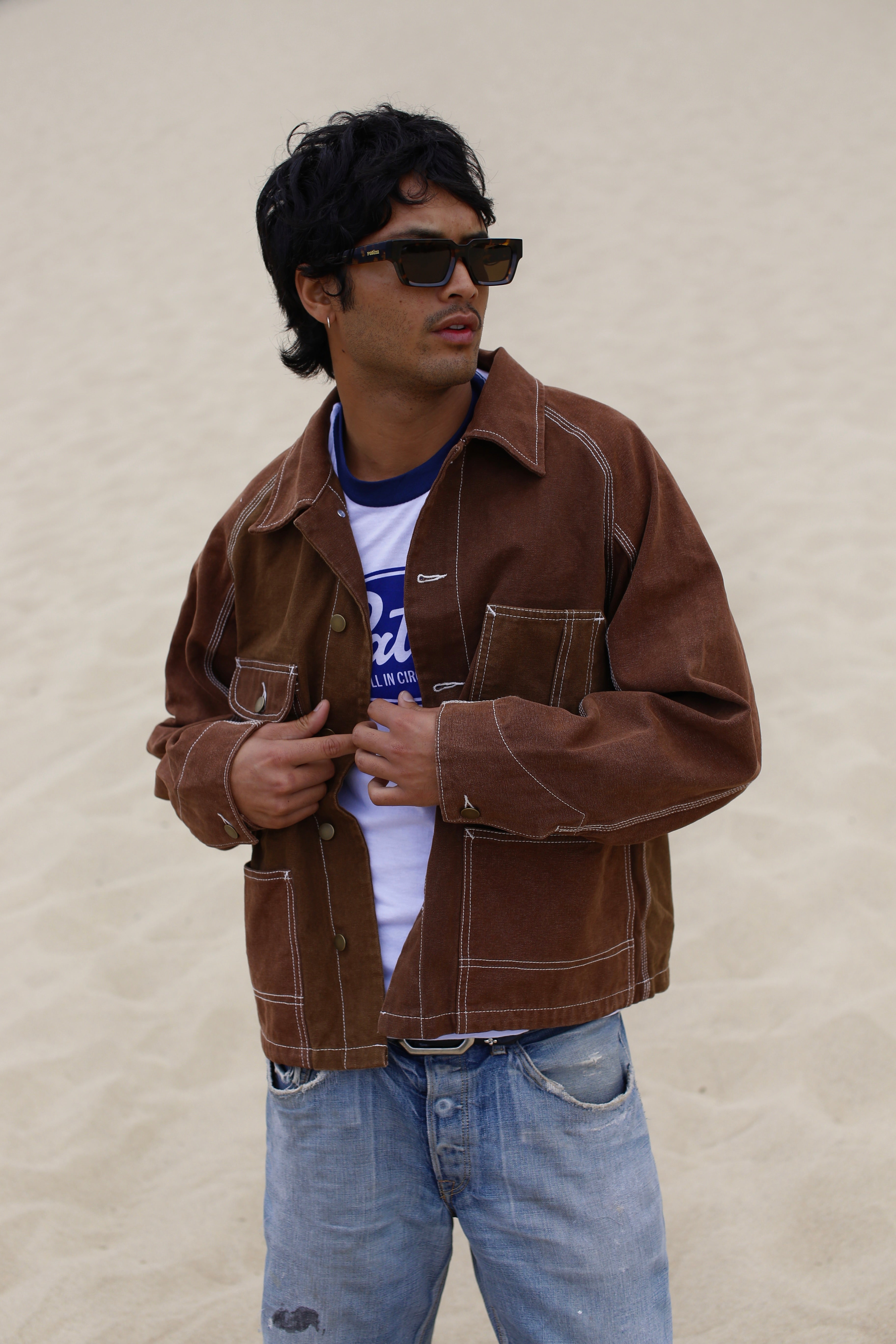 Engineer Jacket - Brown - Patina