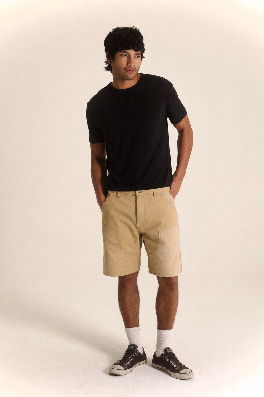 Double Knee Short - Sand