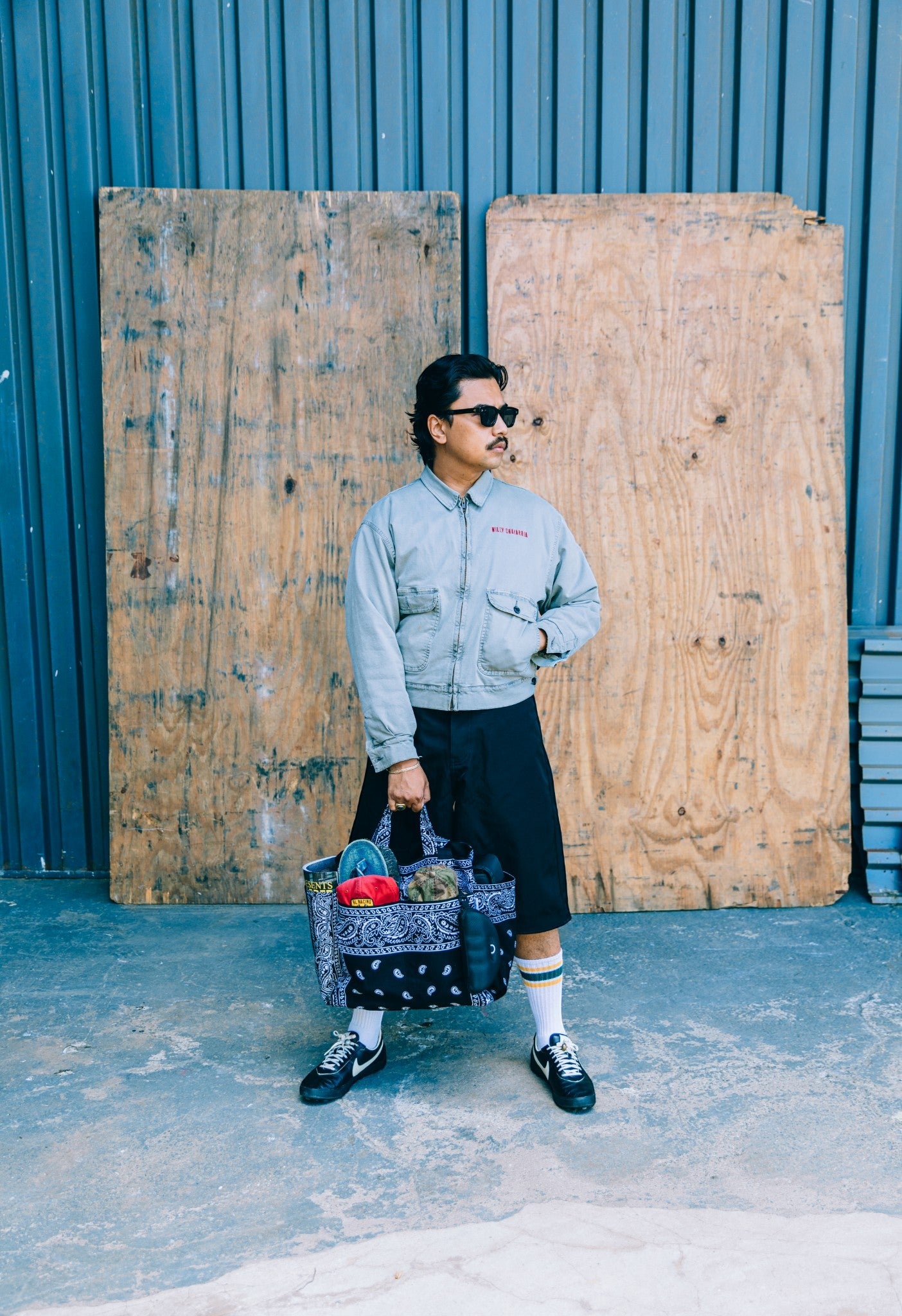 Bandana Tote Bag - Black