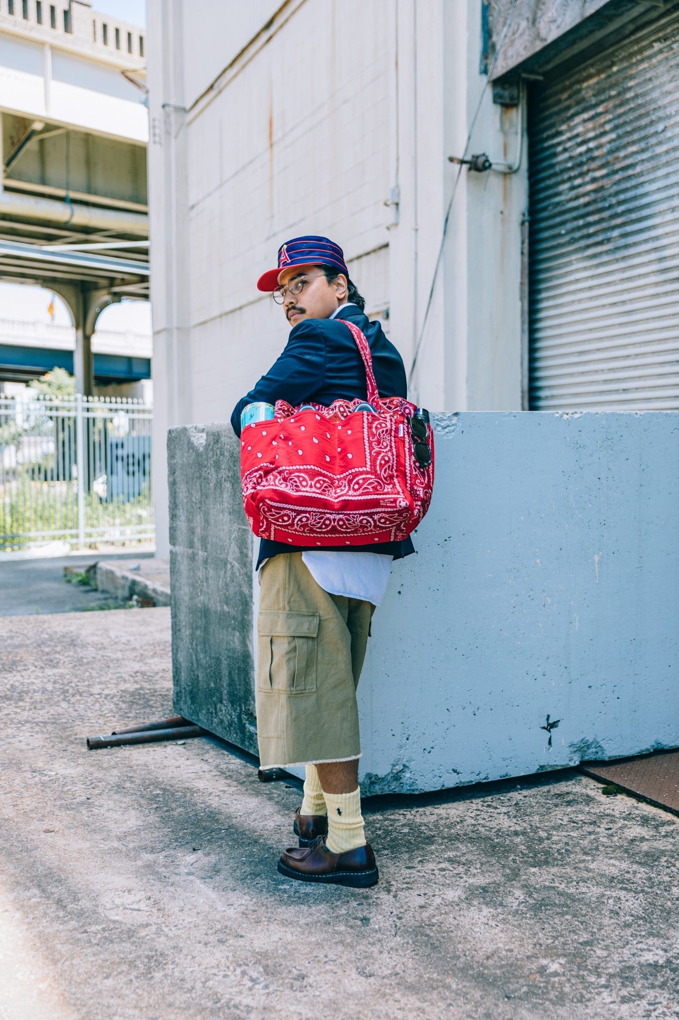 Bandana Tote Bag - Red